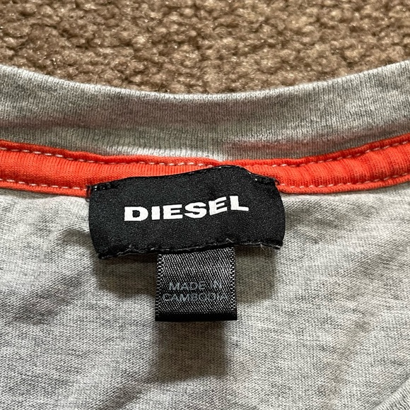 AMAZING MIXED MEDIA APPLIQUÉ HEAVYWEIGHT DIESEL T-SHIRT SIZE MEDIUM VERY UNIQUE - Picture 9 of 15